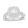 Thumbnail Image 1 of Love's Destiny by Zales 1-3/4 CT. T.W. Certified Diamond Double Frame Engagement Ring in 14K White Gold (I/I1)