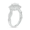 Thumbnail Image 3 of Love's Destiny by Zales 1-3/4 CT. T.W. Certified Diamond Double Frame Engagement Ring in 14K White Gold (I/I1)