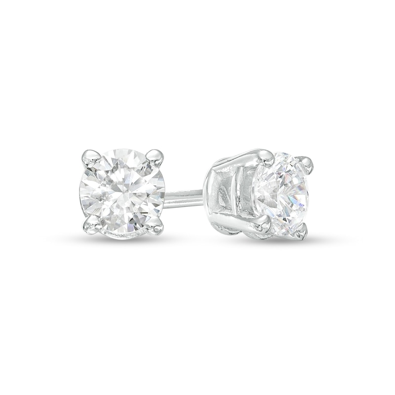 Main Image 1 of 1/3 CT. T.W. Certified Lab-Grown Diamond Solitaire Stud Earrings in 10K White Gold (I/SI2)