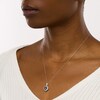 Thumbnail Image 2 of 8.0mm Heart-Shaped Mystic Fire® Topaz and 1/4 CT. T.W. Diamond Frame Pendant in 10K White Gold