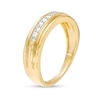 Thumbnail Image 2 of Men's 1/5 CT. T.W. Diamond Nine Stone Vintage-Style Wedding Band in 10K Gold