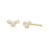 Thumbnail Image 1 of 1/6 CT. T.W. Diamond Trio Stud Earrings in 10K Gold