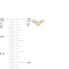 Thumbnail Image 3 of 1/6 CT. T.W. Diamond Trio Stud Earrings in 10K Gold