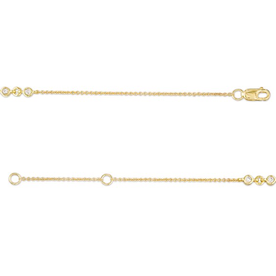 1/5 CT. T.w. Diamond Alternating Link Bracelet in 10K Gold â 7.5"