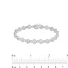 Thumbnail Image 4 of 3 CT. T.W. Multi-Diamond Alternating Large and Small Line Bracelet in 10K White Gold – 7.5"