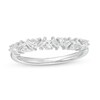 Thumbnail Image 0 of 1/4 CT. T.W. Baguette and Round Diamond Scatter Anniversary Band in 10K White Gold
