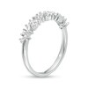 Thumbnail Image 2 of 1/4 CT. T.W. Baguette and Round Diamond Scatter Anniversary Band in 10K White Gold