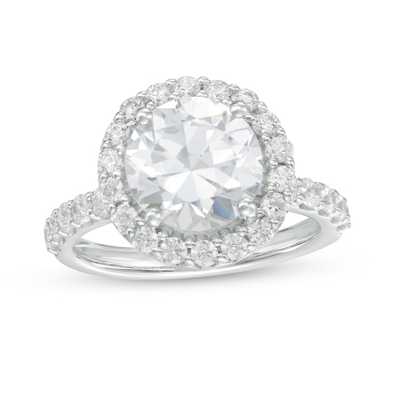 4 CT. T.w. Certified Lab-Grown Diamond Frame Engagement Ring in 14K White Gold (F/Vs2)