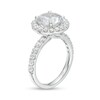 Thumbnail Image 2 of 4 CT. T.W. Certified Lab-Created Diamond Frame Engagement Ring in 14K White Gold (F/VS2)