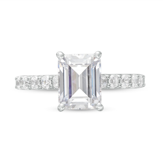 2-1/2 CT. T.w. Certified Emerald-Cut Lab-Grown Diamond Engagement Ring in 14K White Gold (F/Vs2)