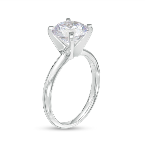 3 CT. Certified Lab-Grown Diamond Solitaire Engagement Ring in 14K White Gold (F/Vs2)