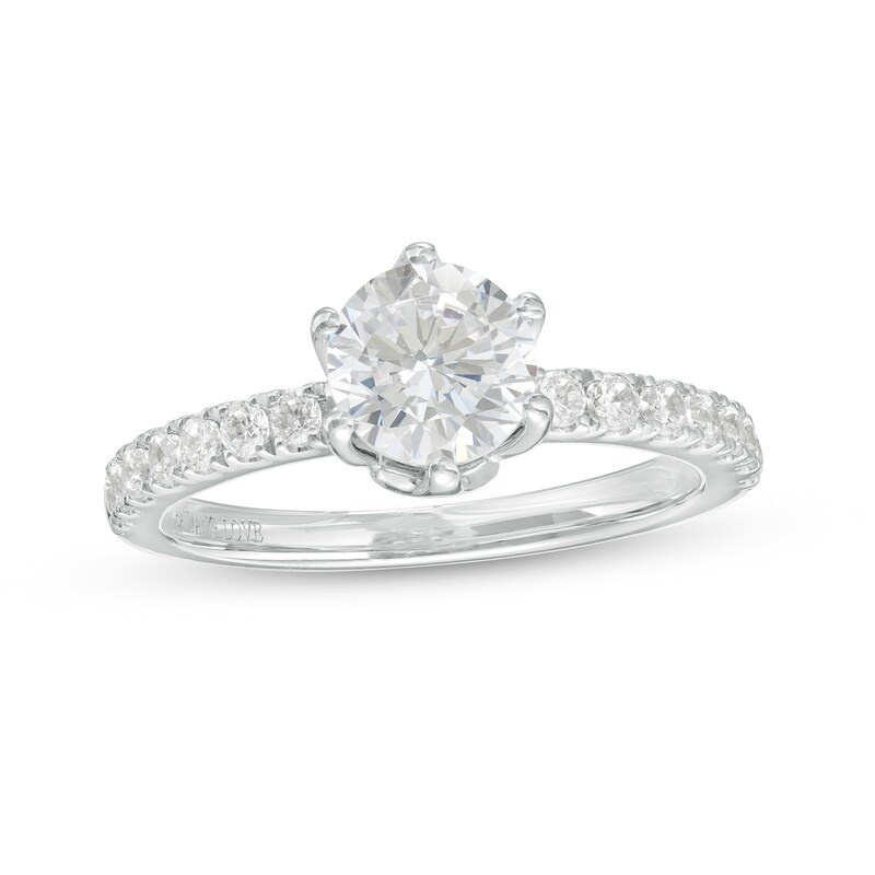 Main Image 1 of Vera Wang Love Collection 1-1/4 CT. T.W. Diamond Engagement Ring in 14K White Gold