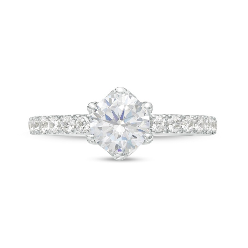 Main Image 4 of Vera Wang Love Collection 1-1/4 CT. T.W. Diamond Engagement Ring in 14K White Gold