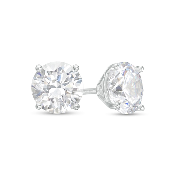 3 CT. T.w. Certified Lab-Grown Diamond Solitaire Stud Earrings in 14K White Gold (F/Si2)