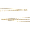 Thumbnail Image 2 of Triple Strand Cheval Chain Anklet in 10K Gold - 9.5"