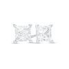 Thumbnail Image 1 of 1-1/2 CT. T.W. Certified Princess-Cut Lab-Grown Diamond Solitaire Stud Earrings in 14K White Gold (F/SI2)