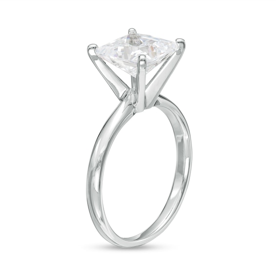 3 CT. Certified Princess-Cut Lab-Grown Diamond Solitaire Engagement Ring in 14K White Gold (F/Vs2)