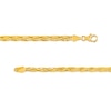 Thumbnail Image 4 of Diamond-Cut Braided Herringbone Bracelet in 10K Gold - 7.25"