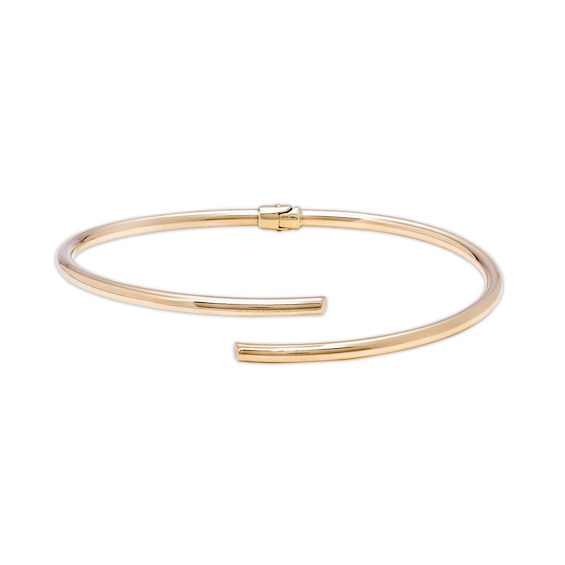 3.0mm Split Bypass Bangle in 10K Gold
