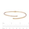 Thumbnail Image 3 of 3.0mm Split Bypass Bangle in 10K Gold