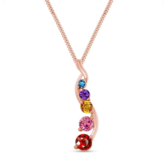 Journey Gemstone Overlay Pendant (3-5 Stones)