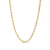 Thumbnail Image 1 of 3.1mm Glitter Rope Chain Necklace in Hollow 14K Gold - 20"