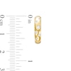Thumbnail Image 2 of 1/5 CT. T.W. Diamond Scatter Hoop Earrings in 10K Gold