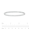 Thumbnail Image 2 of 1 CT. T.W. Certified Lab-Created Diamond Line Bangle in 14K White Gold (F/SI2) – 7.25"