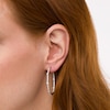 Thumbnail Image 1 of 2 CT. T.W. Certified Lab-Created Diamond Hoop Earrings in 14K White Gold (F/SI2)