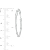 Thumbnail Image 2 of 2 CT. T.W. Certified Lab-Created Diamond Hoop Earrings in 14K White Gold (F/SI2)