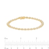 Thumbnail Image 3 of 1/2 CT. T.W. Cushion-Shaped Multi-Diamond Tilted Frame Line Bracelet in 10K Gold
