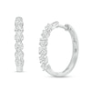 Thumbnail Image 0 of 1 CT. T.W. Certified Lab-Created Diamond Hoop Earrings 14K White Gold (F/SI2)