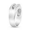 Thumbnail Image 2 of 1/3 CT. T.W. Diamond Channel Three Stone Ring in Sterling Silver