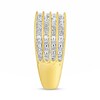 Thumbnail Image 3 of 1 CT. T.W. Diamond Four Row Ring in 10K Gold