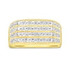Thumbnail Image 4 of 1 CT. T.W. Diamond Four Row Ring in 10K Gold