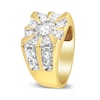 Thumbnail Image 2 of 1-1/2 CT. T.W. Diamond Sunburst Frame Ring in 10K Gold