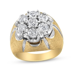 3-1/6 CT. T.W. Diamond Flower Ring in 10K Gold