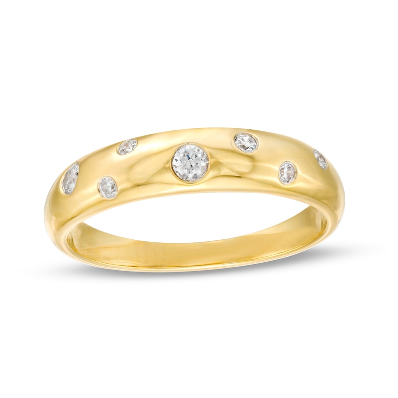 Main Image 1 of 1/6 CT. T.W. Diamond Scatter Band in 10K Gold