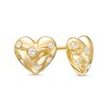 Thumbnail Image 1 of 1/10 CT. T.W. Diamond Scatter Heart Stud Earrings in 10K Gold