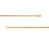 Thumbnail Image 4 of 2.5mm Glitter Rope Chain Necklace in Hollow 14K Gold - 20"
