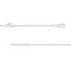Thumbnail Image 2 of 1/20 CT. T.W. Diamond Dolphin Station Anklet in Sterling Silver – 10"