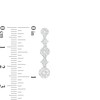 Thumbnail Image 2 of 1 CT. T.W. Multi-Diamond Alternating Drop Earrings in 10K White Gold