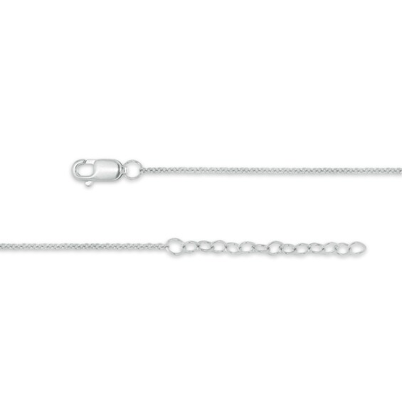 1/20 CT. T.w. Diamond Station Butterfly Anklet in Sterling Silver â 10"