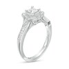 Thumbnail Image 3 of Marilyn Monroe™ Collection 1/2 CT. T.W. Princess-Cut Diamond Frame Vintage-Style Engagement Ring in 14K White Gold
