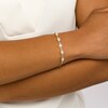 Thumbnail Image 2 of Oval Opal and Diamond Accent Twist Five Stone Bracelet in 10K Gold – 8.0&quot;