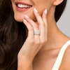 Thumbnail Image 2 of Marilyn Monroe™ Collection 1-1/2 CT. T.W. Marquise and Round Diamond Multi-Row Anniversary Band in 14K White Gold