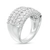 Thumbnail Image 3 of Marilyn Monroe™ Collection 1-1/2 CT. T.W. Marquise and Round Diamond Multi-Row Anniversary Band in 14K White Gold