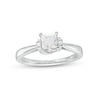Thumbnail Image 1 of 1/2 CT. T.W. Princess-Cut Diamond Collar Engagement Ring in 14K White Gold (I/I2)