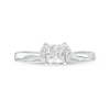 Thumbnail Image 4 of 1/2 CT. T.W. Princess-Cut Diamond Collar Engagement Ring in 14K White Gold (I/I2)
