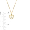 Thumbnail Image 3 of 1/10 CT. T.W. Diamond Scatter Heart Pendant in 10K Gold
